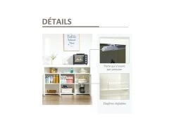 Buffet LED étagère KEITH Blanc Laqué -Magasin de meubles de restaurant buffet 19194031