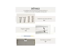 Buffet Design ULRICH Blanc Et Bois 15 Buffet Design ULRICH Blanc Et Bois -Magasin de meubles de restaurant buffet 19194091