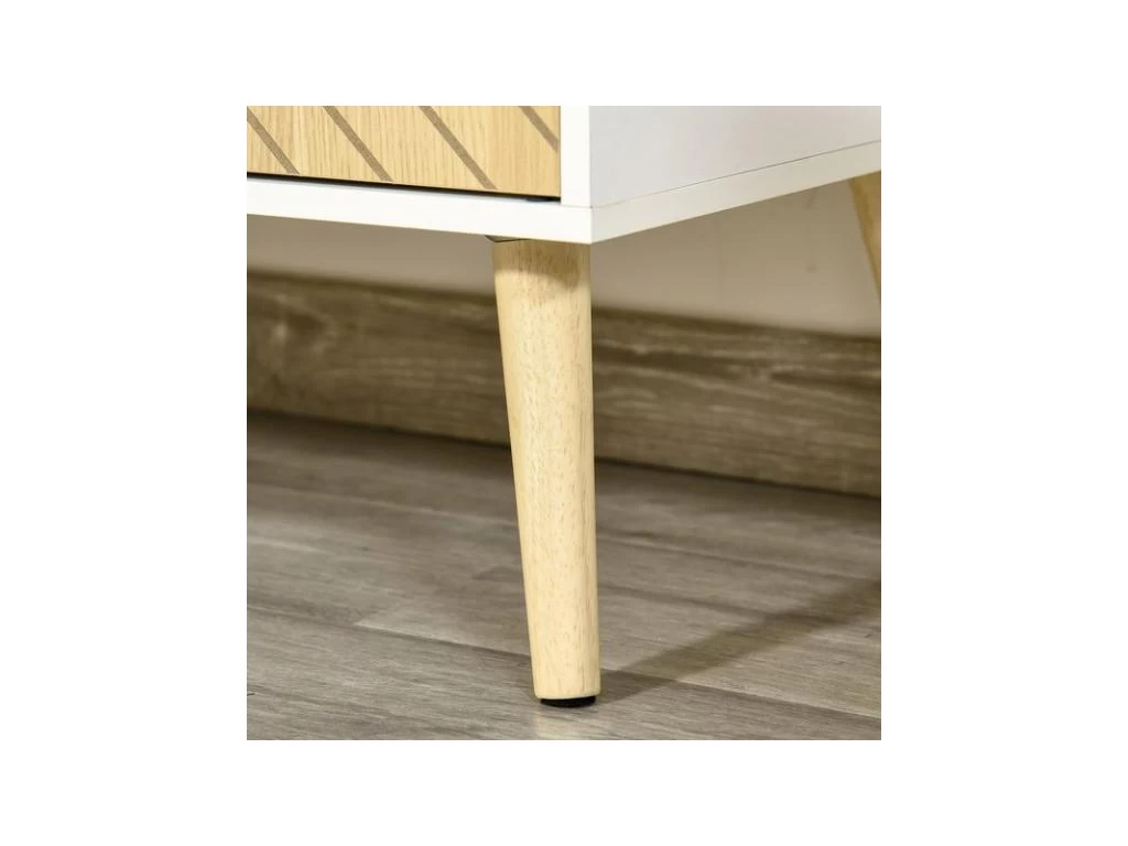 Buffet Design ULRICH Blanc Et Bois 10 Buffet Design ULRICH Blanc Et Bois – Image 8