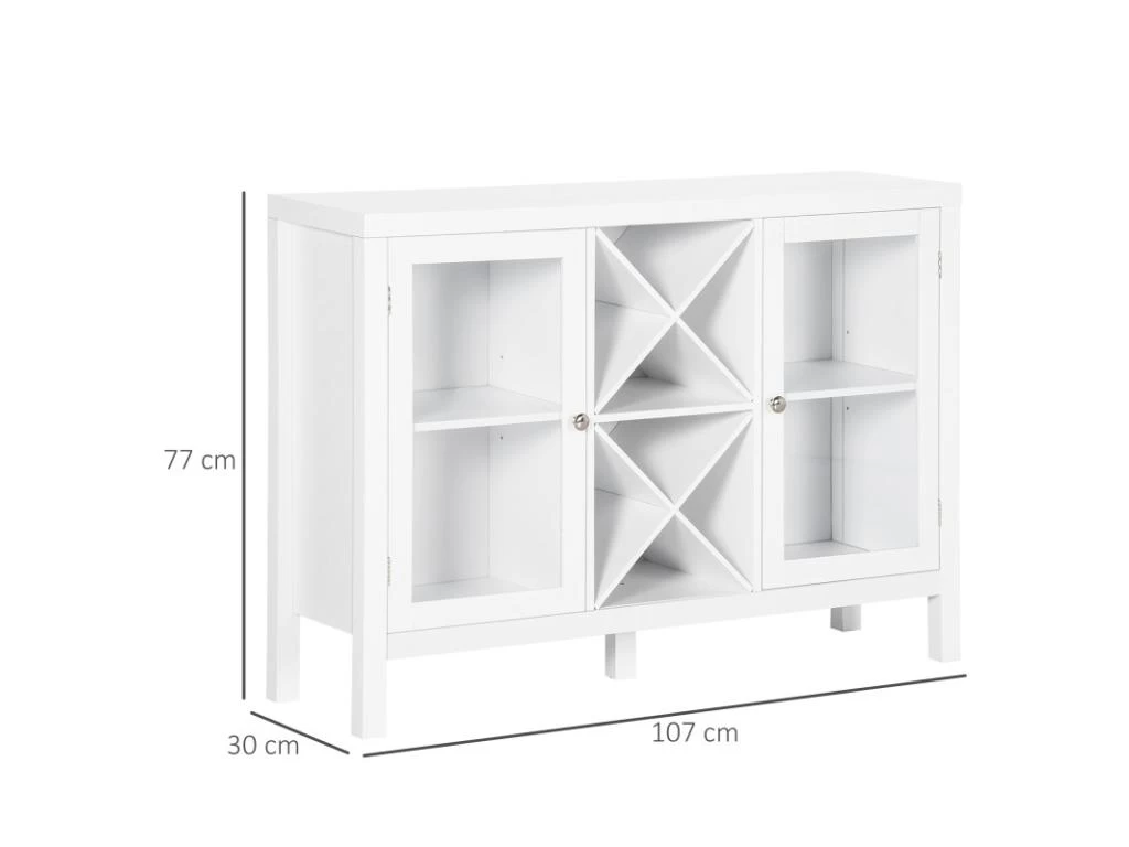 Buffet Vitré PAVEL Blanc 5 Buffet Vitré PAVEL Blanc – Image 3