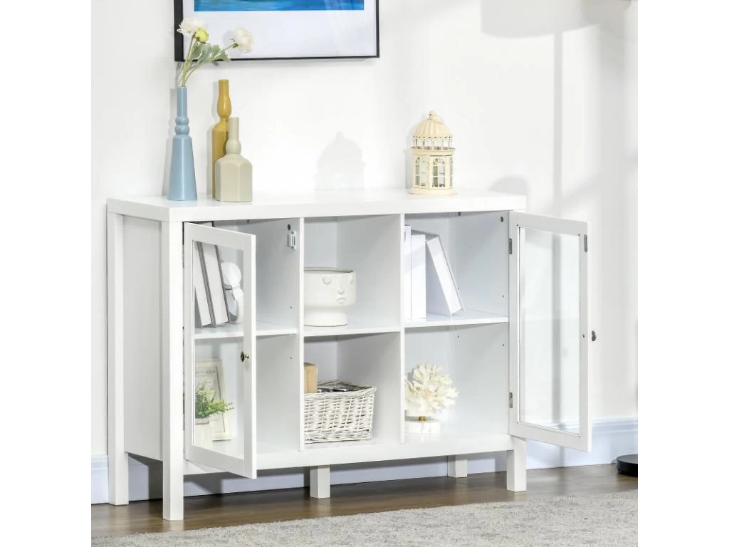 Buffet Vitré PAVEL Blanc 6 Buffet Vitré PAVEL Blanc – Image 4