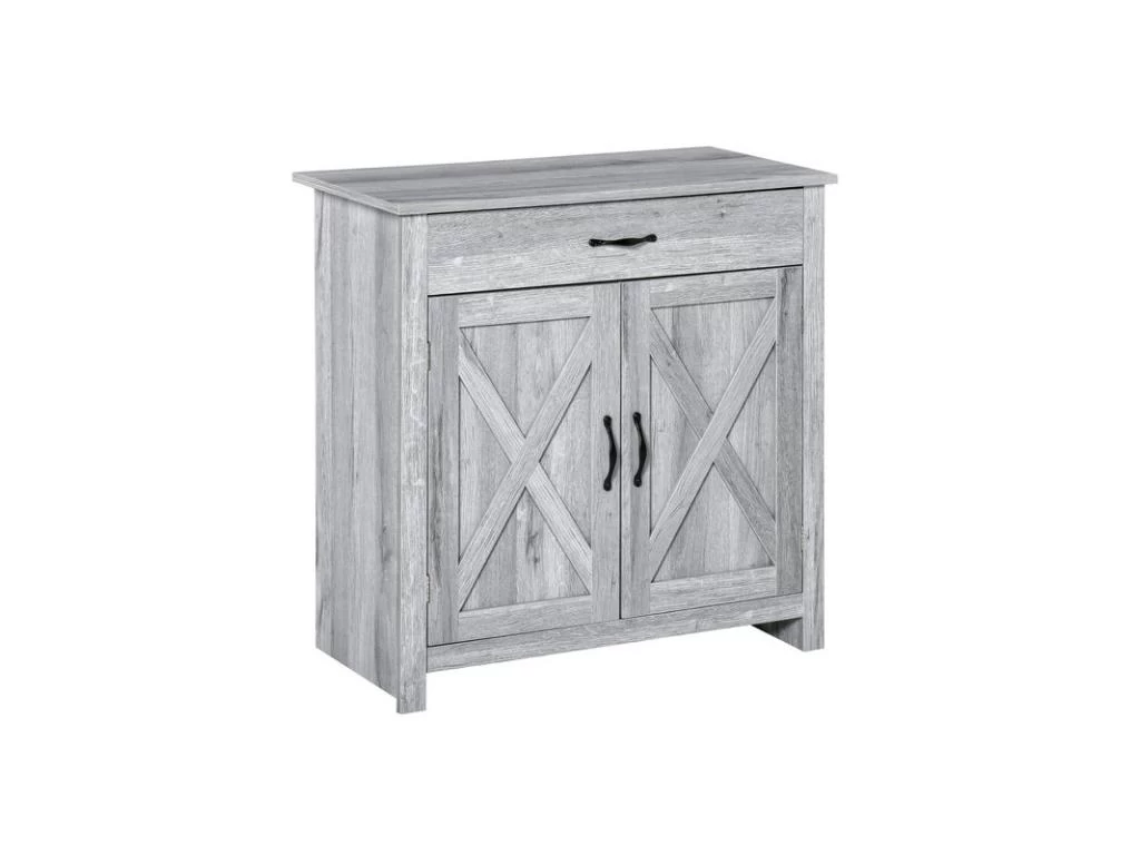 Buffet 2 Portes ELOÏSE Gris Clair 3 Buffet 2 Portes ELOÏSE Gris Clair