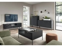 Buffet Haut Avec 2 Portes - Noir - LIOUBA De Pascal MORABITO -Magasin de meubles de restaurant buffet 19208979