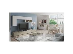 Buffet 3 Portes Blanc/Chêne - ARTICA - L 150 X L 41 X H 76 Cm 8 Buffet 3 Portes Blanc/Chêne - ARTICA - L 150 X L 41 X H 76 Cm -Magasin de meubles de restaurant buffet 19720609