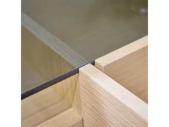 Buffet 165 Cm Décor Chêne Clair Avec Plateau Verre Fumé - MADDE 6862 10 Buffet 165 Cm Décor Chêne Clair Avec Plateau Verre Fumé - MADDE 6862 -Magasin de meubles de restaurant buffet 20911293