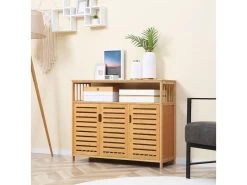 Buffet 3 Portes CARLA En Bambou -Magasin de meubles de restaurant buffet 21023901