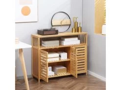 Buffet 3 Portes CARLA En Bambou -Magasin de meubles de restaurant buffet 21023903