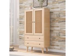 Buffet Haut Avec Portes Et Tiroirs - Naturel -Magasin de meubles de restaurant buffet 21026001