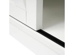 Buffet Avec 2 Portes Coulissantes + Compartiments - étagères Réglables - Blanc 18 Buffet Avec 2 Portes Coulissantes + Compartiments - étagères Réglables - Blanc -Magasin de meubles de restaurant buffet 21026423