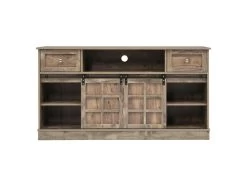 Buffet Avec 2 Portes Coulissantes + Compartiments - étagères Réglables - Naturel -Magasin de meubles de restaurant buffet 21026577