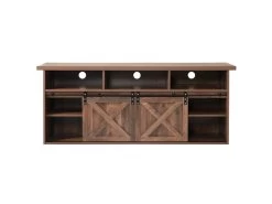 Buffet Avec 2 Portes Coulissantes + Compartiments - étagères Réglables - Marron Foncé 15 Buffet Avec 2 Portes Coulissantes + Compartiments - étagères Réglables - Marron Foncé -Magasin de meubles de restaurant buffet 21026635