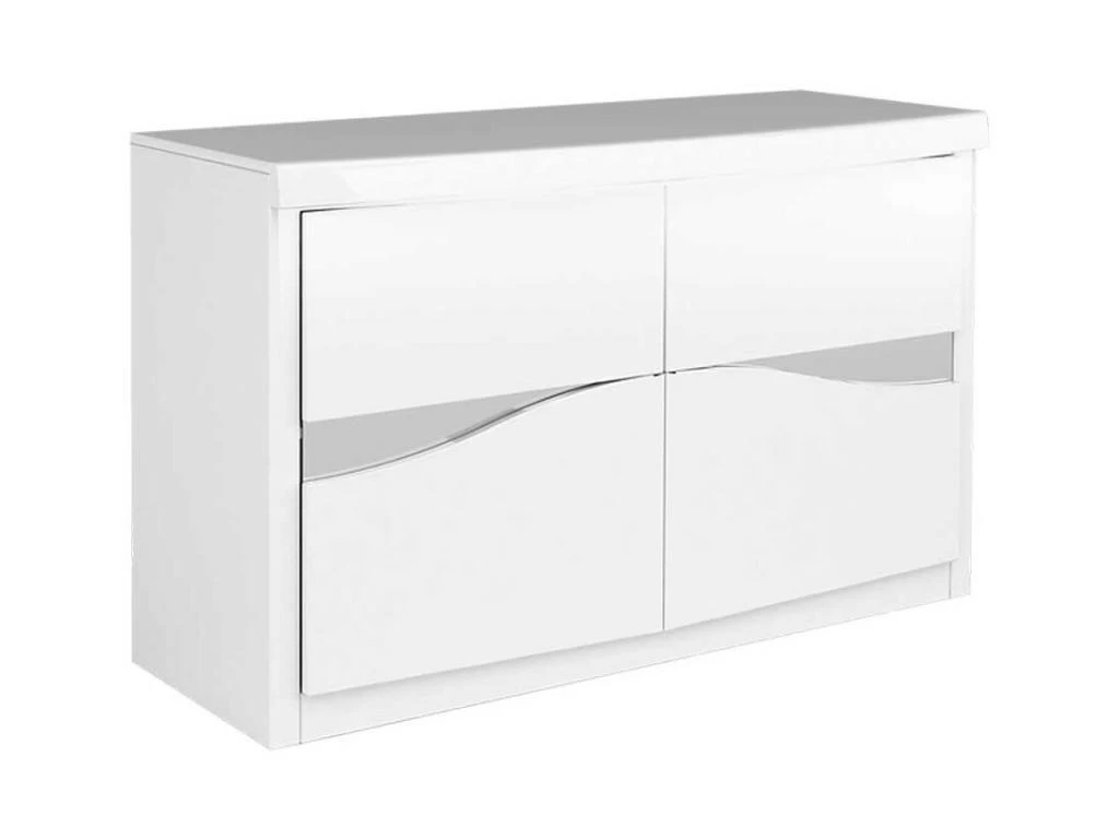 Buffet 2 Portes Blanc Laqué/ Leds - ESPRIT 4 Buffet 2 Portes Blanc Laqué/ Leds - ESPRIT – Image 2