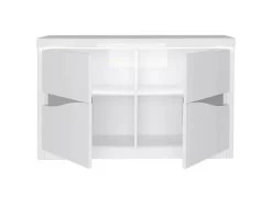 Buffet 2 Portes Blanc Laqué/ Leds - ESPRIT 8 Buffet 2 Portes Blanc Laqué/ Leds - ESPRIT -Magasin de meubles de restaurant buffet 21154329
