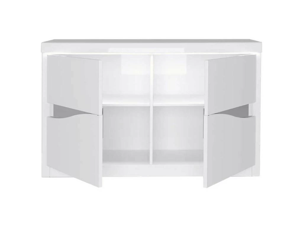 Buffet 2 Portes Blanc Laqué/ Leds - ESPRIT 5 Buffet 2 Portes Blanc Laqué/ Leds - ESPRIT – Image 3