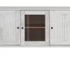 Buffet Avec 2 Portes Et 1 Porte Vitrée En Pin Blanc Crème 1 Buffet Avec 2 Portes Et 1 Porte Vitrée En Pin Blanc Crème -Magasin de meubles de restaurant buffet 21672169