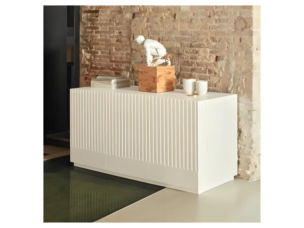 Buffet 3 Portes 3 Tiroirs Blanc - TEULAT DORIC 3 Buffet 3 Portes 3 Tiroirs Blanc - TEULAT DORIC