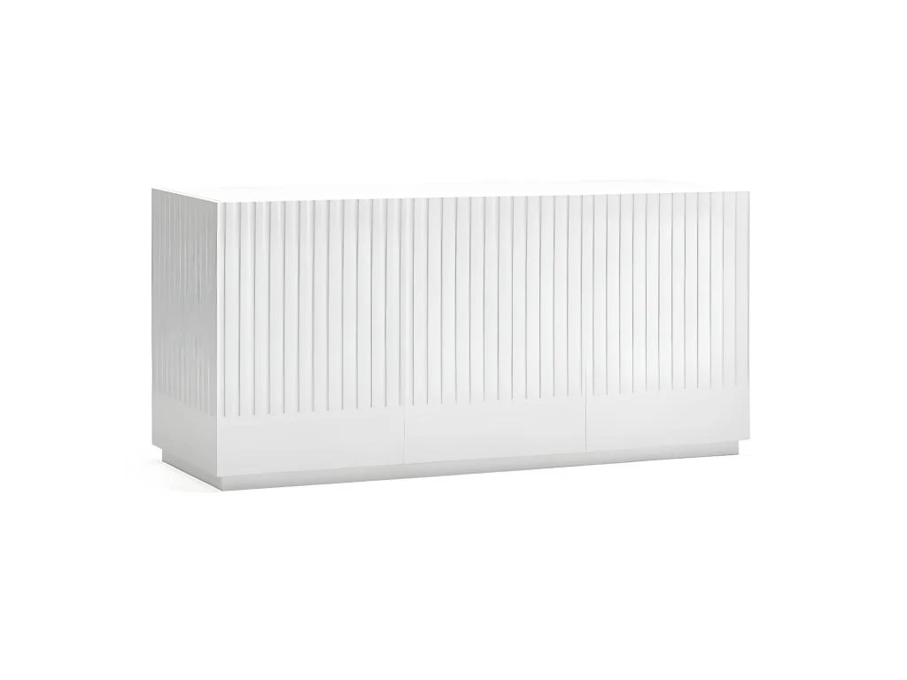 Buffet 3 Portes 3 Tiroirs Blanc - TEULAT DORIC 6 Buffet 3 Portes 3 Tiroirs Blanc - TEULAT DORIC – Image 4