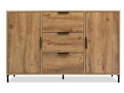 Buffet Avec 2 Portes + 3 Tiroirs + étagères Réglables - Naturel 15 Buffet Avec 2 Portes + 3 Tiroirs + étagères Réglables - Naturel -Magasin de meubles de restaurant buffet 22040949