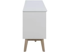 Buffet Carl 2 Portes, 3 Tiroirs Blancs, Chêne. -Magasin de meubles de restaurant buffet 22047387