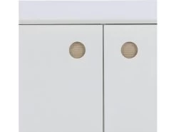 Buffet Carl 2 Portes, 3 Tiroirs Blancs, Chêne. -Magasin de meubles de restaurant buffet 22047389