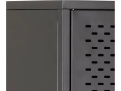 Newcastle Vitrine Avec 2 Portes, Grillagées En Métal Noir. -Magasin de meubles de restaurant buffet 22047539