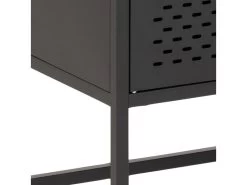 Newcastle Vitrine Avec 2 Portes, Grillagées En Métal Noir. -Magasin de meubles de restaurant buffet 22047541