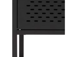 Newcastle Vitrine Avec 2 Portes, Grillagées En Métal Noir. -Magasin de meubles de restaurant buffet 22047543