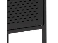 Newcastle Vitrine Avec 2 Portes, Grillagées En Métal Noir. -Magasin de meubles de restaurant buffet 22047545