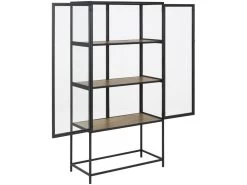 Sea Armoire Vitrine Avec 2 Portes Vitrées, Noir. -Magasin de meubles de restaurant buffet 22047613