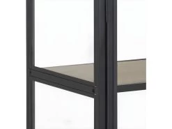 Sea Armoire Vitrine Avec 2 Portes Vitrées, Noir. -Magasin de meubles de restaurant buffet 22047615