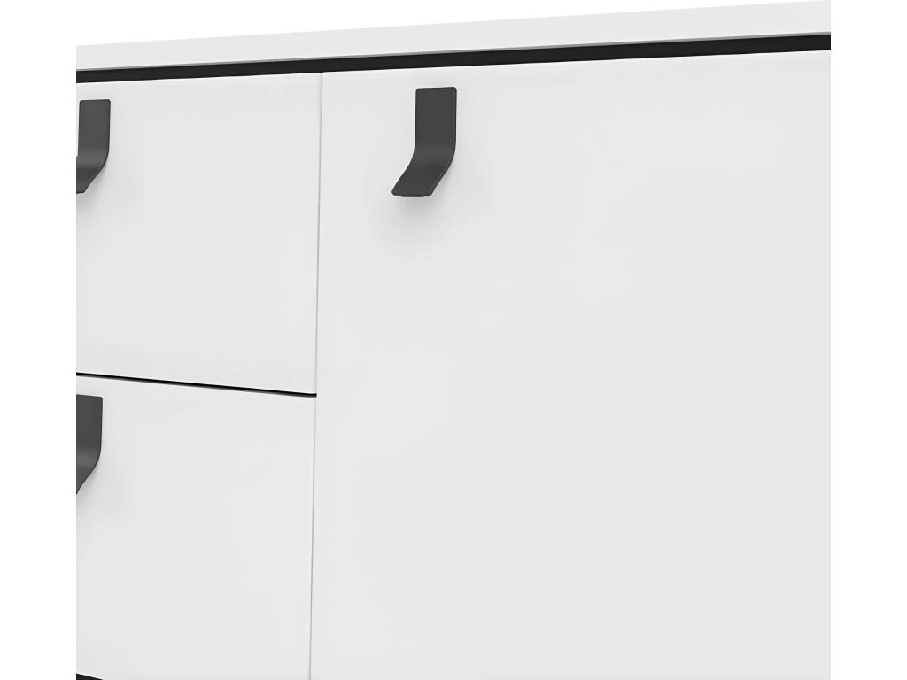 Rye Buffet 2 Portes, 2 Tiroirs Blancs Mat. 7 Rye Buffet 2 Portes, 2 Tiroirs Blancs Mat. – Image 5