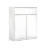 Nada Buffet 2 Portes Et 1 Tiroir, Blanc Brillant. 2 Nada Buffet 2 Portes Et 1 Tiroir, Blanc Brillant. -Magasin de meubles de restaurant buffet 22087191