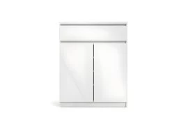 Nada Buffet 2 Portes Et 1 Tiroir, Blanc Brillant. -Magasin de meubles de restaurant buffet 22087193