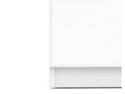 Nada Buffet 2 Portes Et 1 Tiroir, Blanc Brillant. -Magasin de meubles de restaurant buffet 22087197