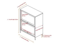 Commode 2 Portes En Acier Bakal -Magasin de meubles de restaurant buffet 22094863
