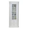 Amaretta Armoire D'angle Vintage, Blanc, Vintage Patiné, Largeur 55 Cm, Hauteur 200 Cm.