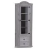 New Mexico Armoire D'angle Mexico Avec 1 Porte Vitrée Et 2 Tiroirs, En Gris. 1 New Mexico Armoire D'angle Mexico Avec 1 Porte Vitrée Et 2 Tiroirs, En Gris. -Magasin de meubles de restaurant buffet 22149909