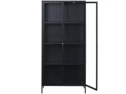 Carmel Vitrine Avec 2 Portes En Verre, Acier, Noir. 7 Carmel Vitrine Avec 2 Portes En Verre, Acier, Noir. -Magasin de meubles de restaurant buffet 22150101