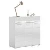 Linus Buffet 3 Portes, 3 Tiroirs Blanche. -Magasin de meubles de restaurant buffet 22158865