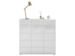 Linus Buffet 3 Portes, 3 Tiroirs Blanche. -Magasin de meubles de restaurant buffet 22158867