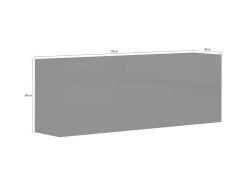 Placard Dmobil, Buffet De Cuisine Avec 3 Portes Et 1 Tiroir, Buffet De Salon, 100% Made In Italy, Cm 170x40h35, Anthracite Brillant 7 Placard Dmobil, Buffet De Cuisine Avec 3 Portes Et 1 Tiroir, Buffet De Salon, 100% Made In Italy, Cm 170x40h35, Anthracite Brillant -Magasin de meubles de restaurant buffet 22846791