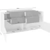 Placard Daas, Buffet De Cuisine Avec 2 Portes Et 4 Tiroirs, Buffet De Salon, Buffet De Cuisine, 100% Made In Italy, Cm 160x45h86, Blanc Brillant Et Érable 2 Placard Daas, Buffet De Cuisine Avec 2 Portes Et 4 Tiroirs, Buffet De Salon, Buffet De Cuisine, 100% Made In Italy, Cm 160x45h86, Blanc Brillant Et Érable -Magasin de meubles de restaurant buffet 22846811