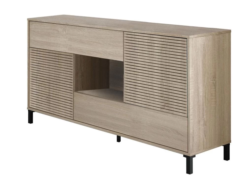 Buffet Haut Dndo, Buffet Moderne à 2 Portes, Buffet Du Salon, Meuble TV, Buffet Avec Pieds Pour Salon, 151x41h80 Cm, Chêne 2 Buffet Haut Dndo, Buffet Moderne à 2 Portes, Buffet Du Salon, Meuble TV, Buffet Avec Pieds Pour Salon, 151x41h80 Cm, Chêne