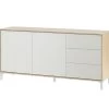 Buffet Haut Dbog, Buffet Moderne Avec 2 Portes Et 3 Tiroirs, Buffet Du Salon, Meuble TV, Buffet Pour Le Salon, 154x41h74 Cm, Chêne Et Blanc 1 Buffet Haut Dbog, Buffet Moderne Avec 2 Portes Et 3 Tiroirs, Buffet Du Salon, Meuble TV, Buffet Pour Le Salon, 154x41h74 Cm, Chêne Et Blanc -Magasin de meubles de restaurant buffet 22847961