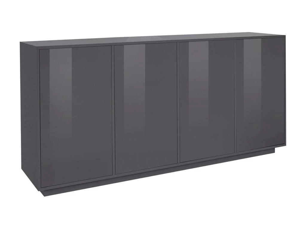 Placard Dnande, Buffet De Cuisine à 4 Portes, Buffet De Salon, 100% Made In Italy, Cm 180x41h86, Anthracite Brillant 3 Placard Dnande, Buffet De Cuisine à 4 Portes, Buffet De Salon, 100% Made In Italy, Cm 180x41h86, Anthracite Brillant