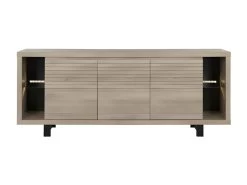 Buffet 3 Portes 4 Niches Clay Chêne Clair - Naturel Clair -Magasin de meubles de restaurant buffet 22925409