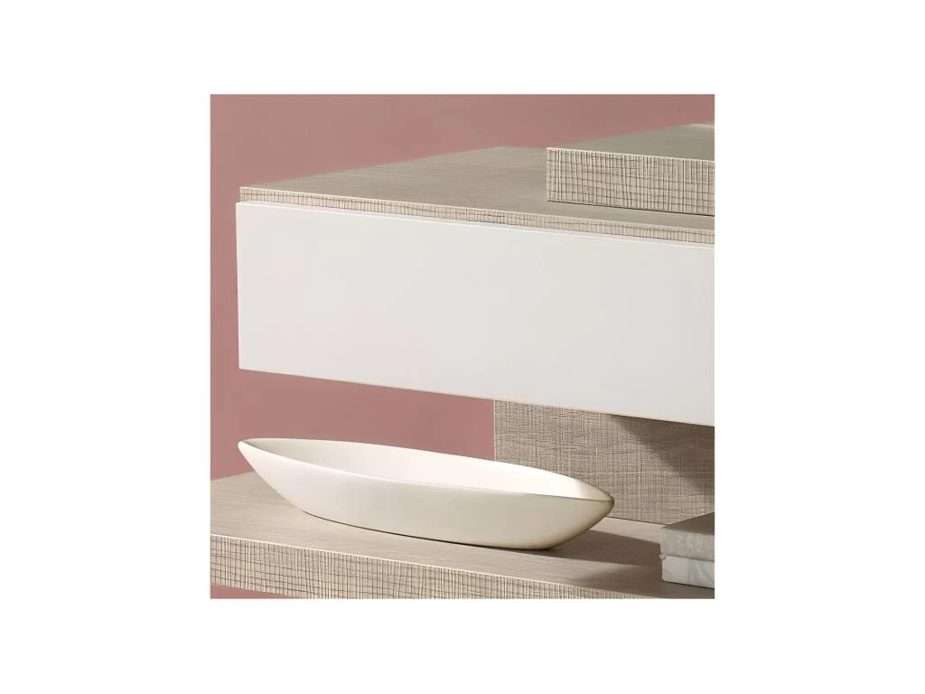 Meuble D'entrée Chêne Clair + Miroir - RECA 3 Meuble D'entrée Chêne Clair + Miroir - RECA