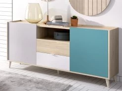 Buffet BICA - 2 Portes & 2 Tiroirs - Multicolores