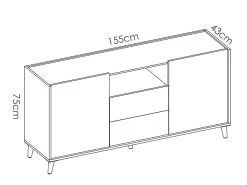 Buffet BICA - 2 Portes & 2 Tiroirs - Multicolores 16 Buffet BICA - 2 Portes & 2 Tiroirs - Multicolores -Magasin de meubles de restaurant buffet 382177