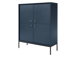 Buffet Haut - 4 Portes - Bleu - BOGDAN 12 Buffet Haut - 4 Portes - Bleu - BOGDAN -Magasin de meubles de restaurant buffet 493773